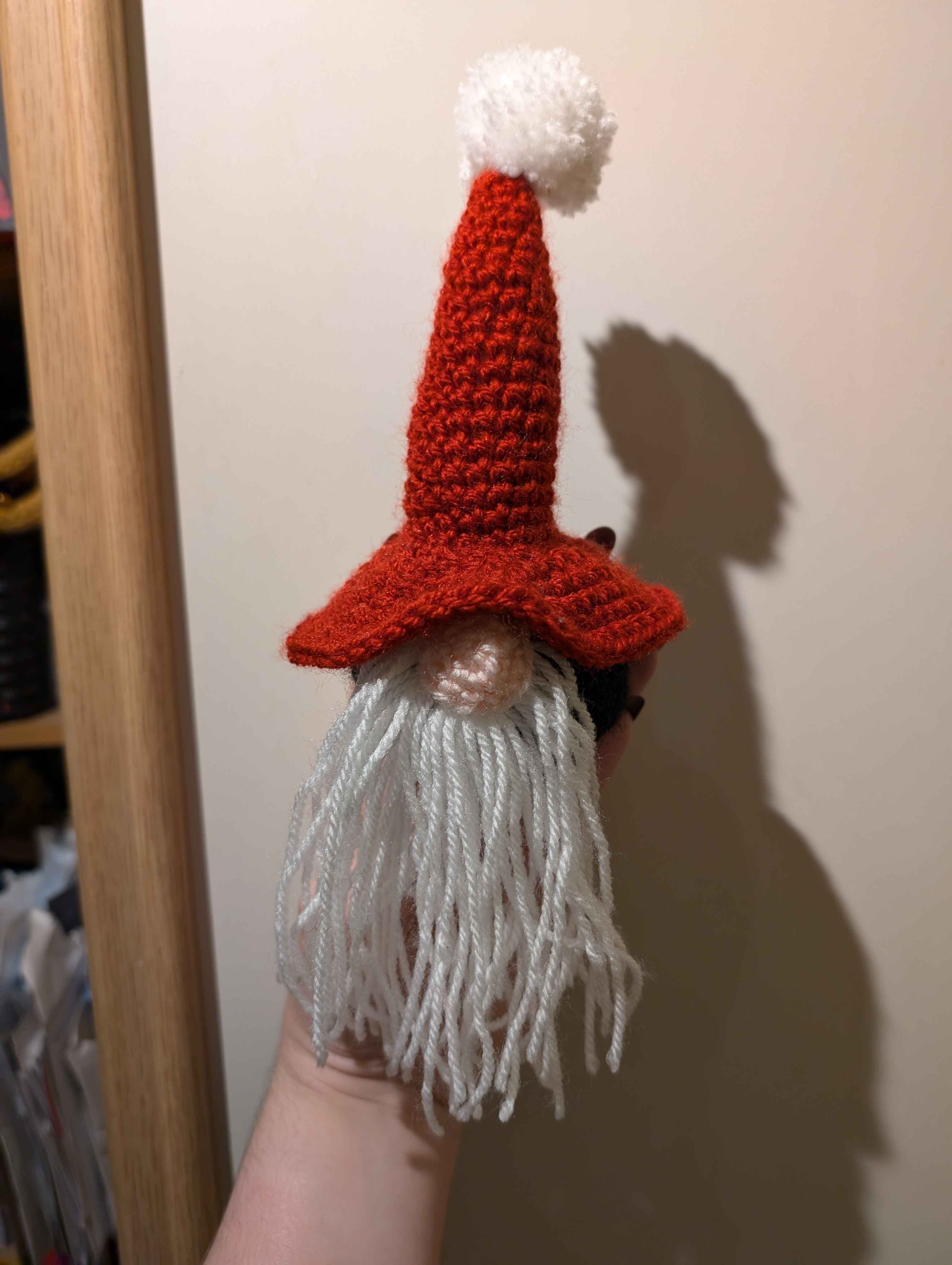 A 
crochet Christmas gnome, or gonk.